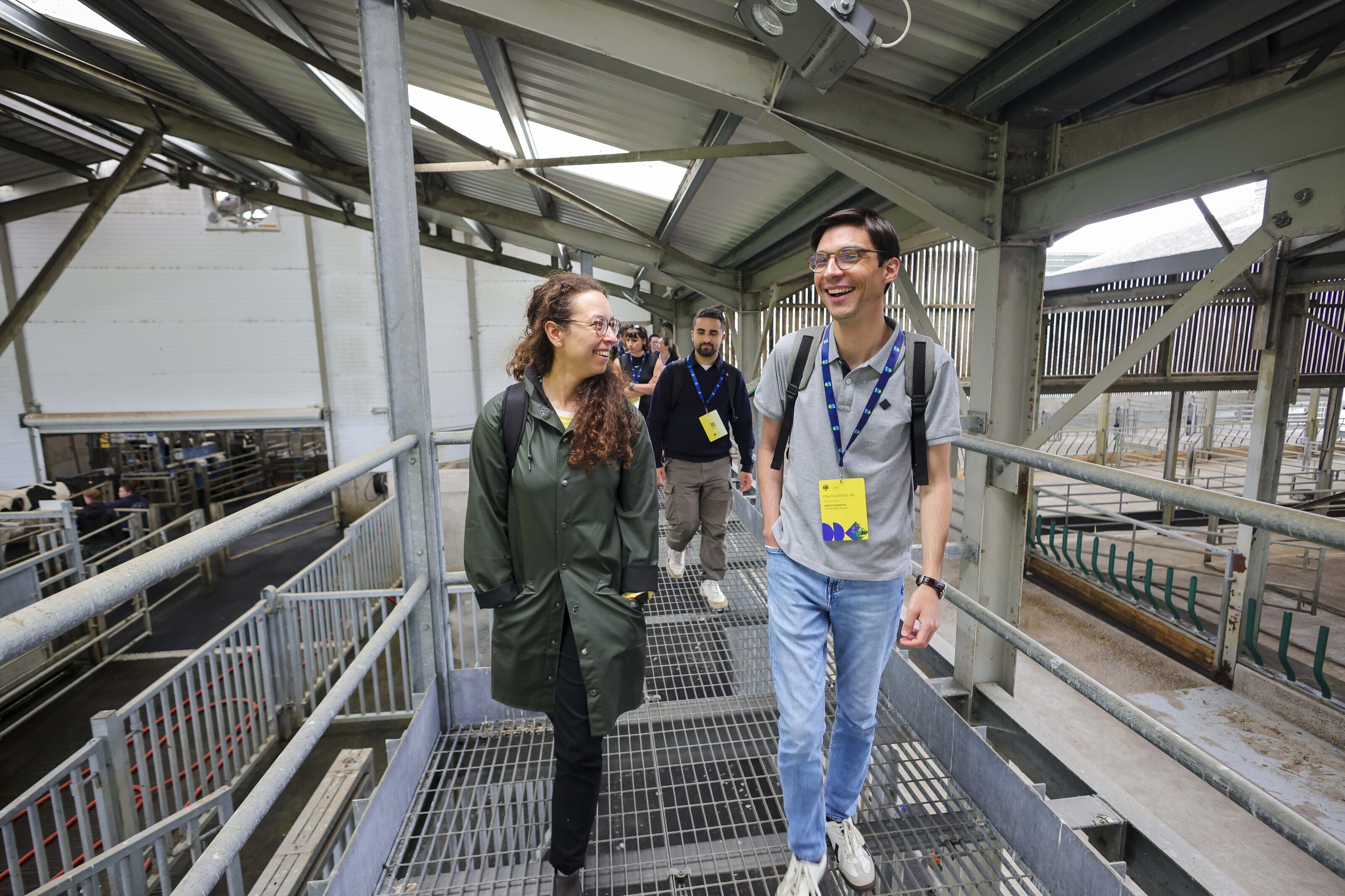 Summer School participants at Lyons Farm, a teaching and research facility run by UCD.