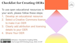 Checklist for Creating OERs