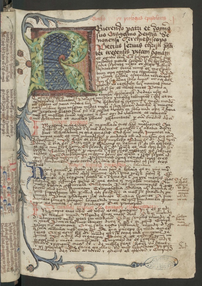 Historical document from Jagiellonian University Library